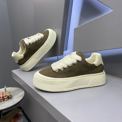 Damen Hochplateau Sneaker Bequem