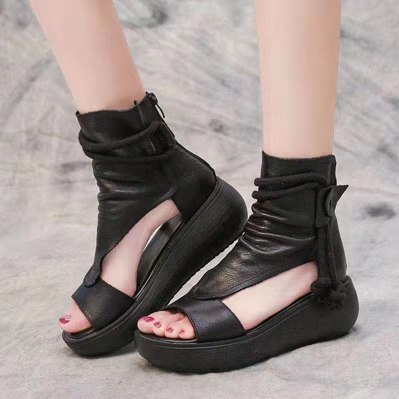 Damen Plateau-Sandaletten Hochzeitsschuhe Moderner Riemen Look wird