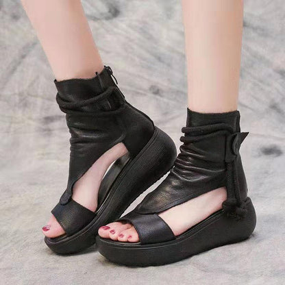 Damen Plateau-Sandaletten Hochzeitsschuhe Moderner Riemen Look wird