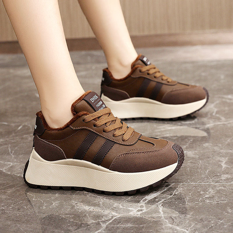 Damen Sneaker Bequem Kuschelig