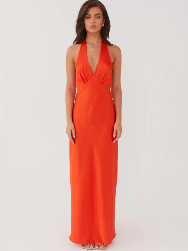 Damen Wickelkleid V-Ausschnitt Slim Fit Elegantes