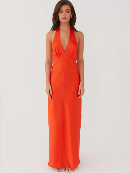 Damen Wickelkleid V-Ausschnitt Slim Fit Elegantes