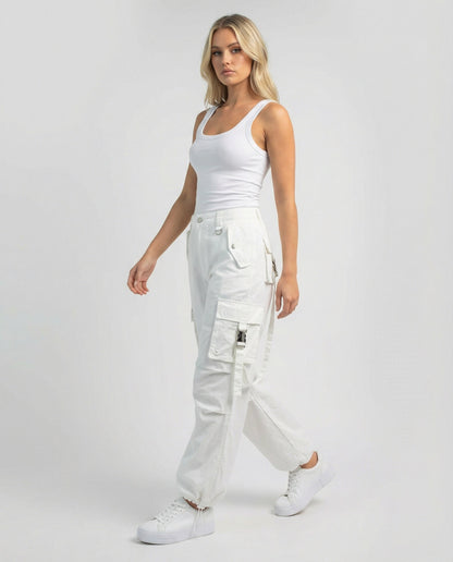 Damen Palazzo-Hose Weites Bein Mit Kordelbund