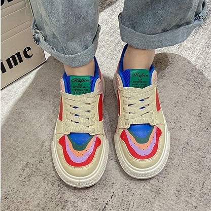 Damen Sneaker Bunt Komfortabel Gepolstert