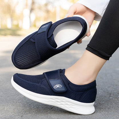 Damen Komfortschuhe Mit Klettverschluss Bequem
