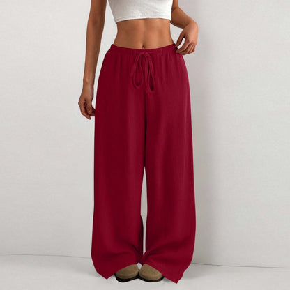 Damen Sommerhose Leicht Elastisch Mit Gummizug