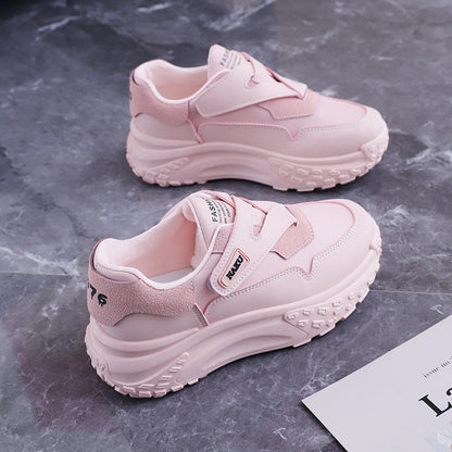 Damen Sneaker Slipper Weich Bequem Klettverschluss