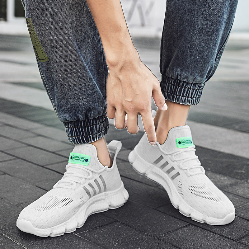 Damen Sneaker Leicht Atmungsaktives Obermaterial Flex-Sohle