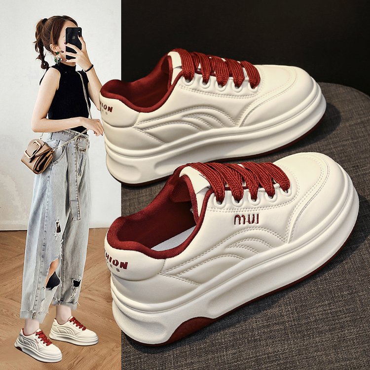 Damen Sneaker Sportlich Hohe Sohle Innovatives Design - Norvielle
