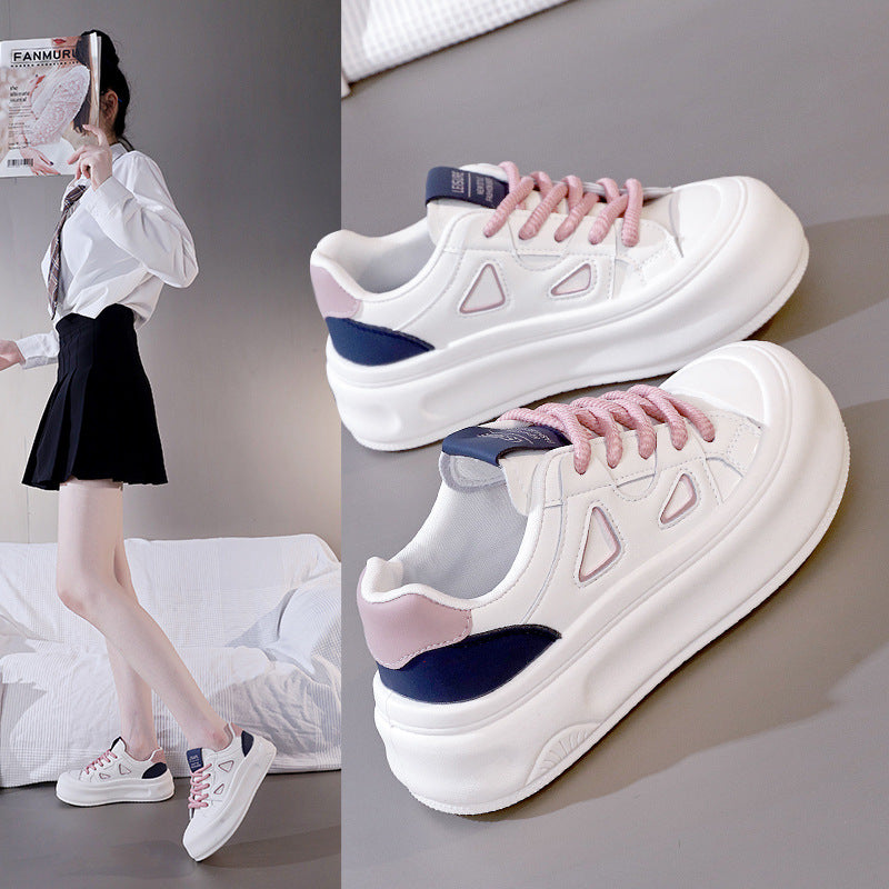 Damen Plattform Sneaker Hoch Modisch - Norvielle