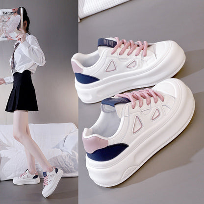 Damen Plattform Sneaker Hoch Modisch - Norvielle