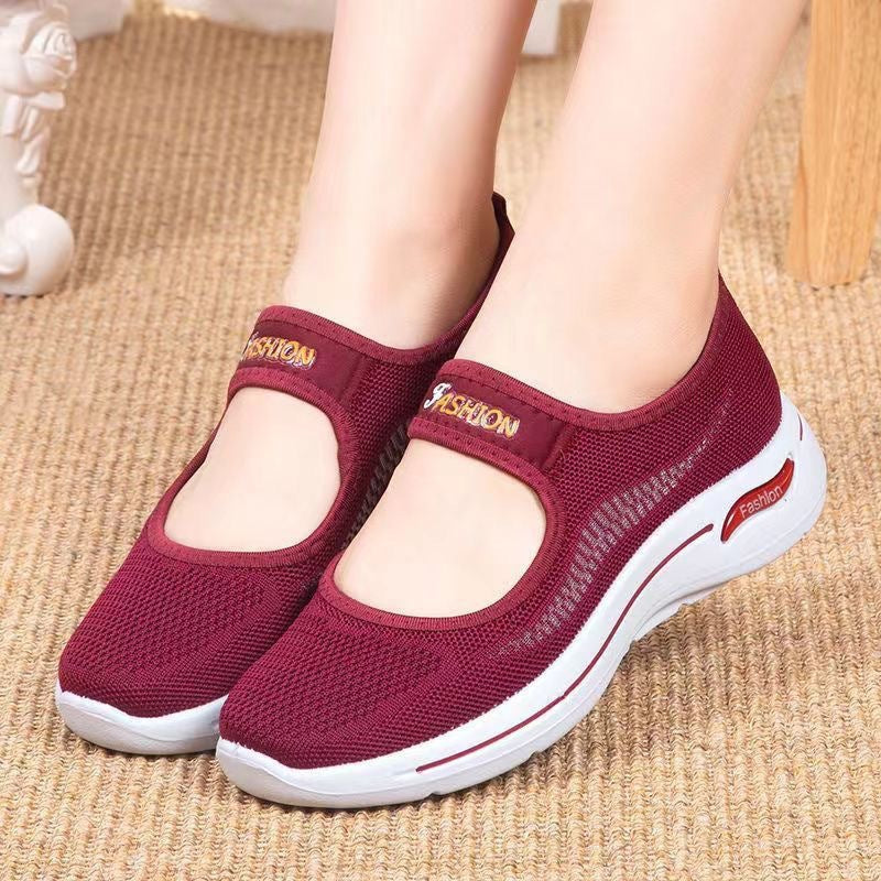 Damen Slip-On Sneaker Elastisch Bequem Weite Passform