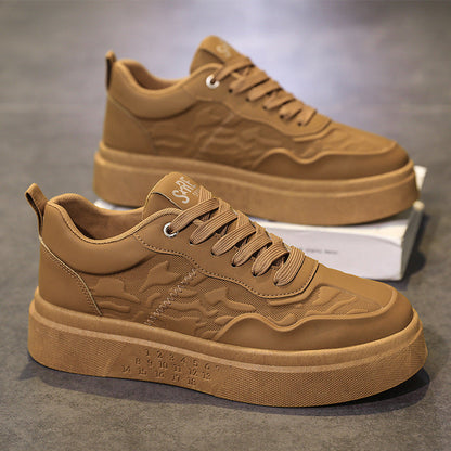 Damen Sneaker Leder Modern mit Logo Stickerei