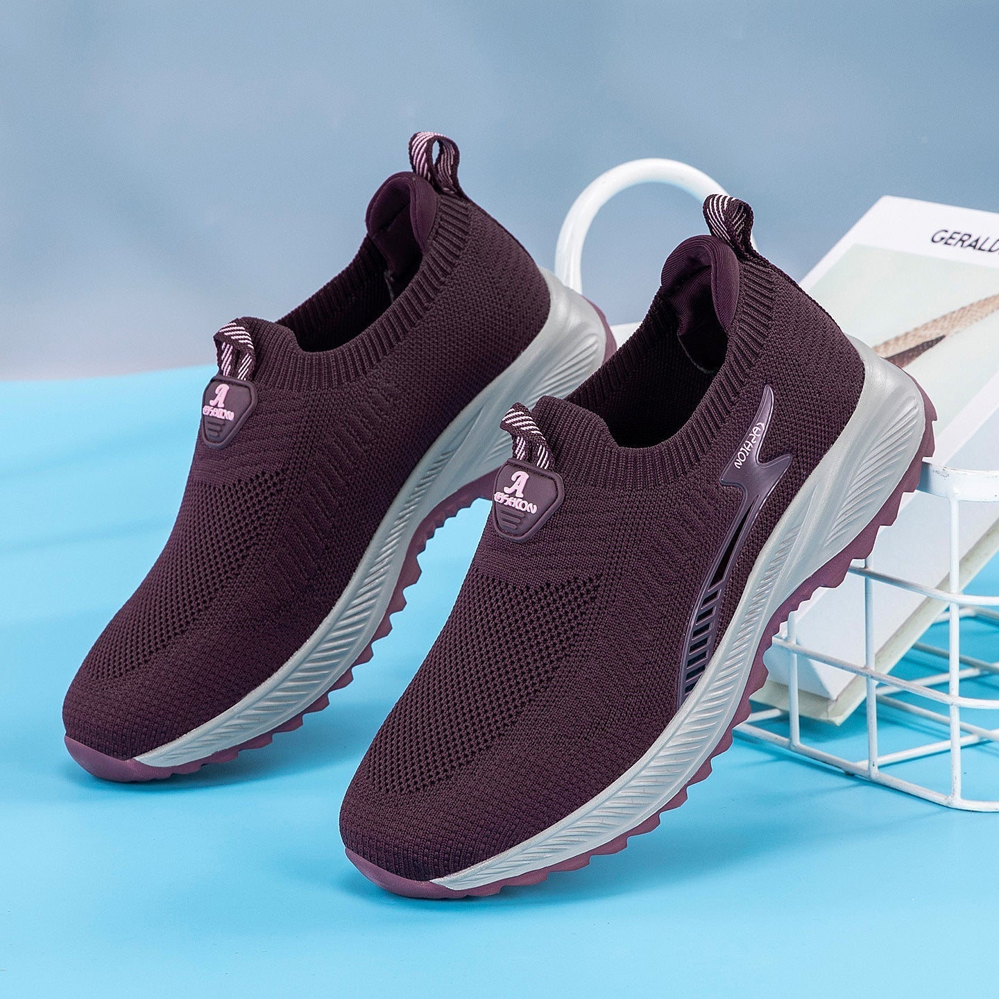 Damen Sneaker Atmungsaktiv Weichsohle Komfortabel