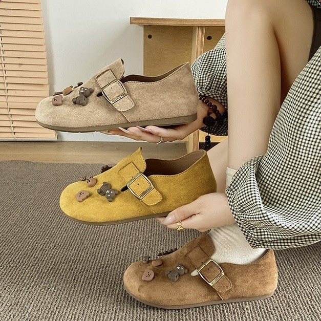 Damen Clogs Tiermuster Verstellbar Braun - Norvielle