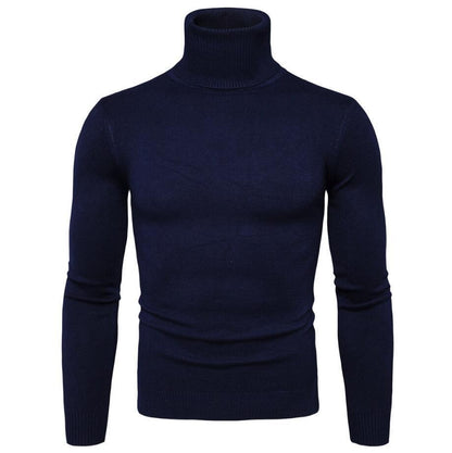 Herren Rollkragenpullover Merinowolle Elegantes Design