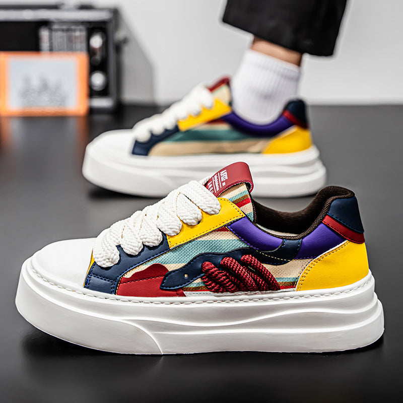 Damen Plateau Sneaker Bunt Sportlich