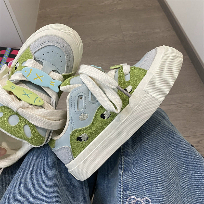 Damen Sneaker Bunt Modisch Farben - Norvielle