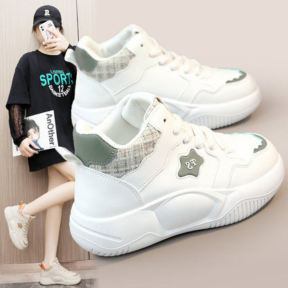 Damen High- Sneaker Gepolstert Rutschfest Schwarz - Norvielle