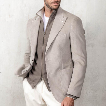 Herren Blazer Cord Elegant Modern