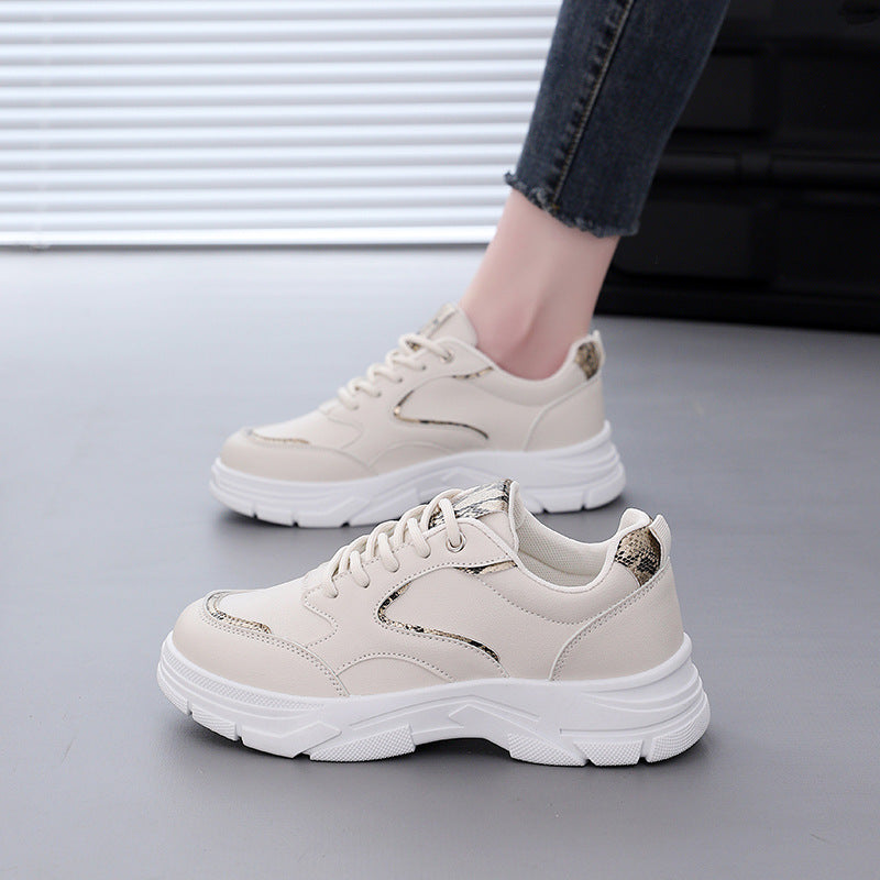 Damen Plateau Sneaker Leicht Mode Schuhe