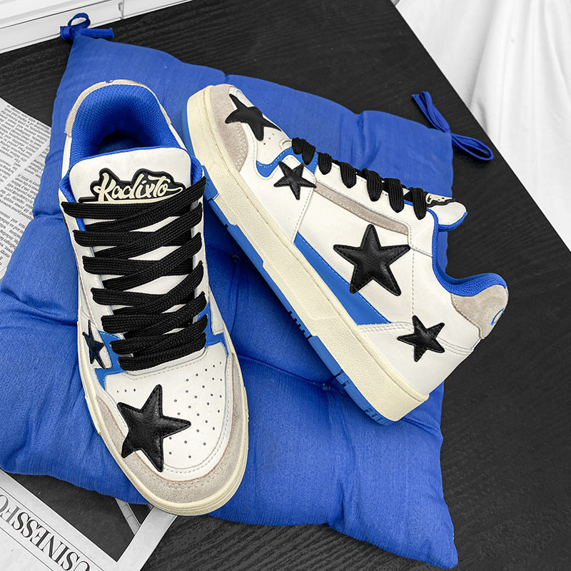 Damen Sneaker Weiche Laufsohle Sternen-Design