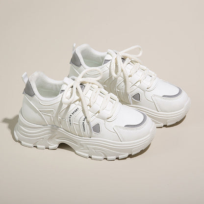 Damen Sneaker Sportlich Bequem Laufsohle