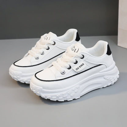Damen Sneaker Hochwertig Sportlich Dicke Sohle