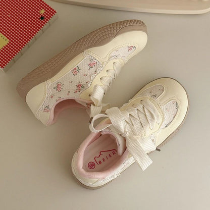 Damen Sneaker Spitze Floral