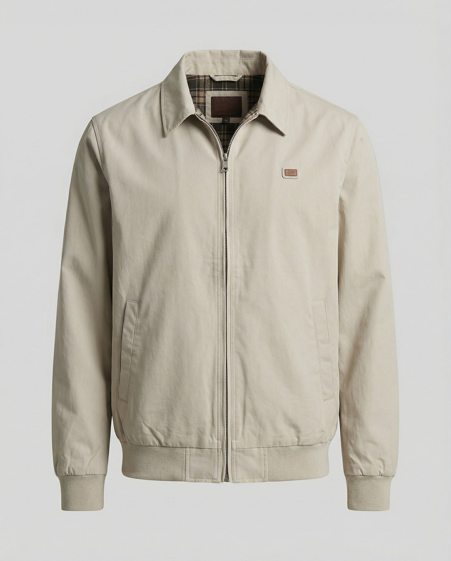 Unisex Herbstmantel Karomuster Retrojacke Locker