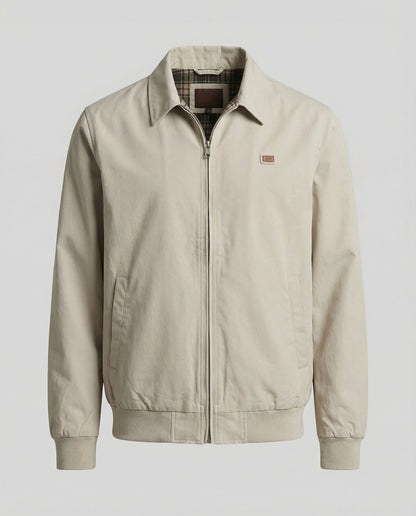 Unisex Herbstmantel Karomuster Retrojacke Locker