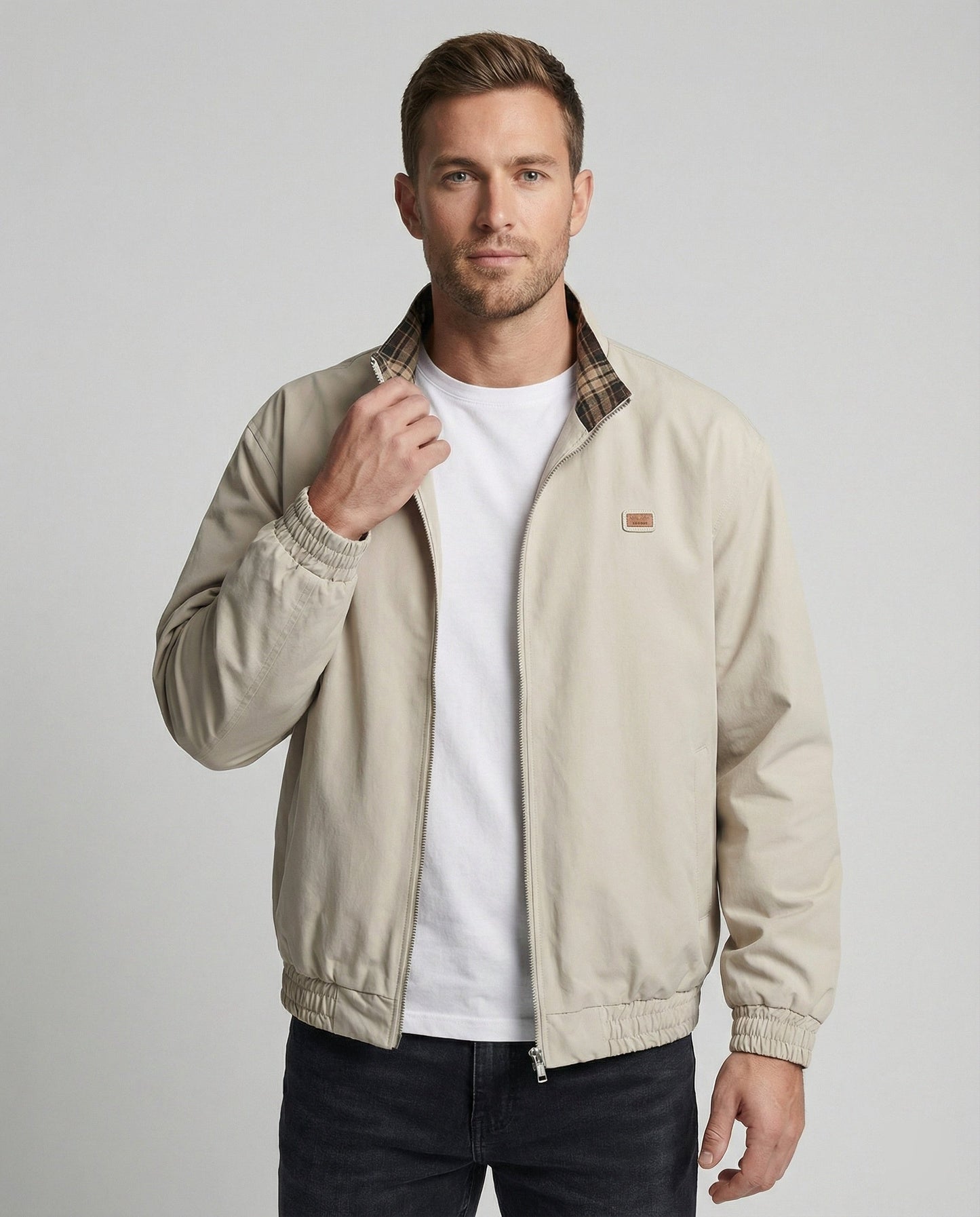 Unisex Herbstmantel Karomuster Retrojacke Locker - Norvielle