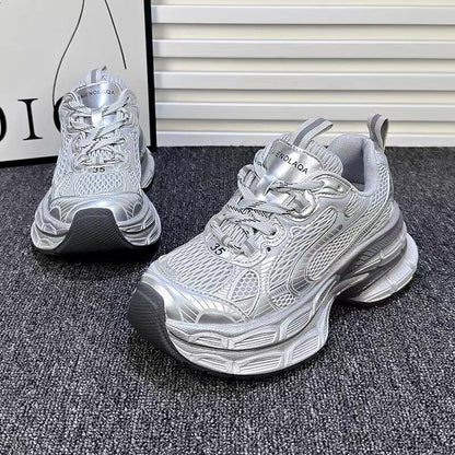 Damen Sneaker Sportlich Reflektierend Bequem ist bereits ein guter