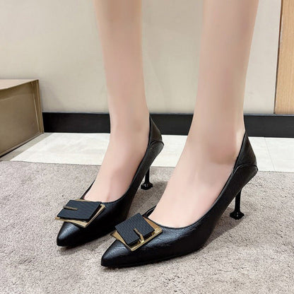 Damen High Heels Pumps mit Schmuckdetail Elegantes Design