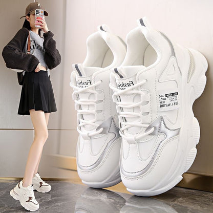 Damen High-Heel-Sneaker Chunky Bequem