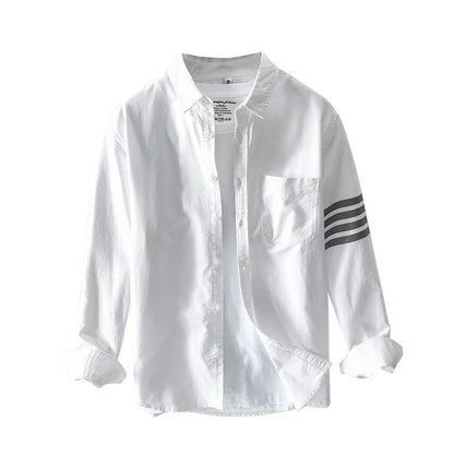Herren Langarmhemd Baumwolle Bequem