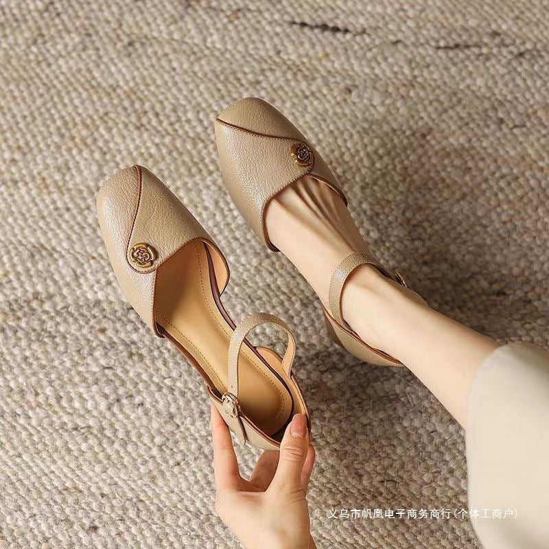Damen Sling Pumps Elegante Schmuckdetails Komfortabel