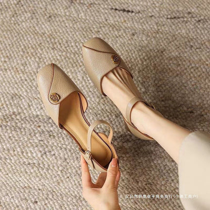 Damen Sling Pumps Elegante Schmuckdetails Komfortabel