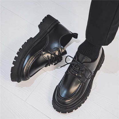 Damen Schnürschuhe Robust Modern Schwarz - Norvielle