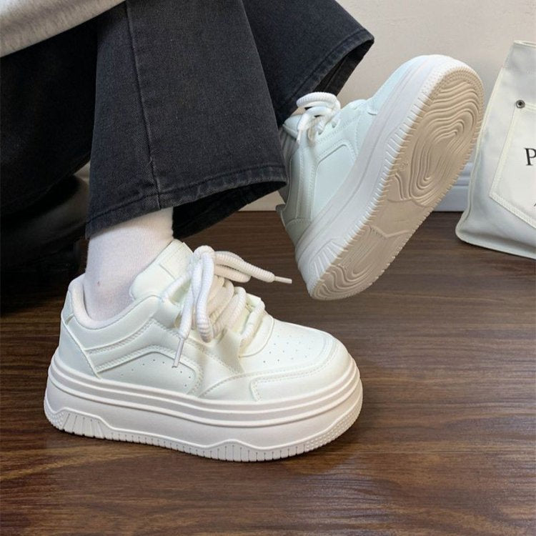 Damen Plateau Sneaker Ergonomisch Bequem