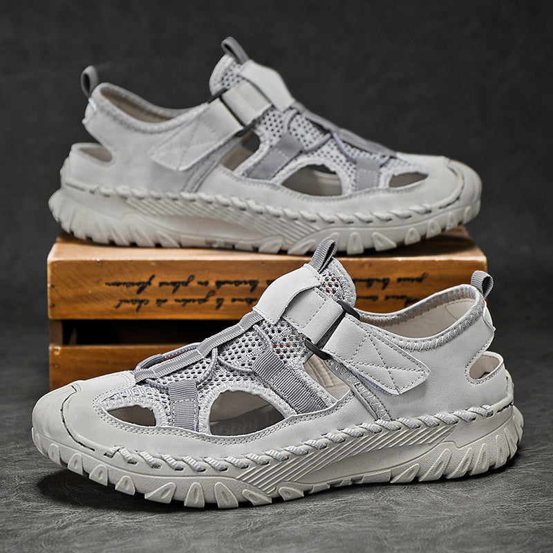 Damen Freizeitsandalen Atmungsaktives Leder Rutschfeste Sohle