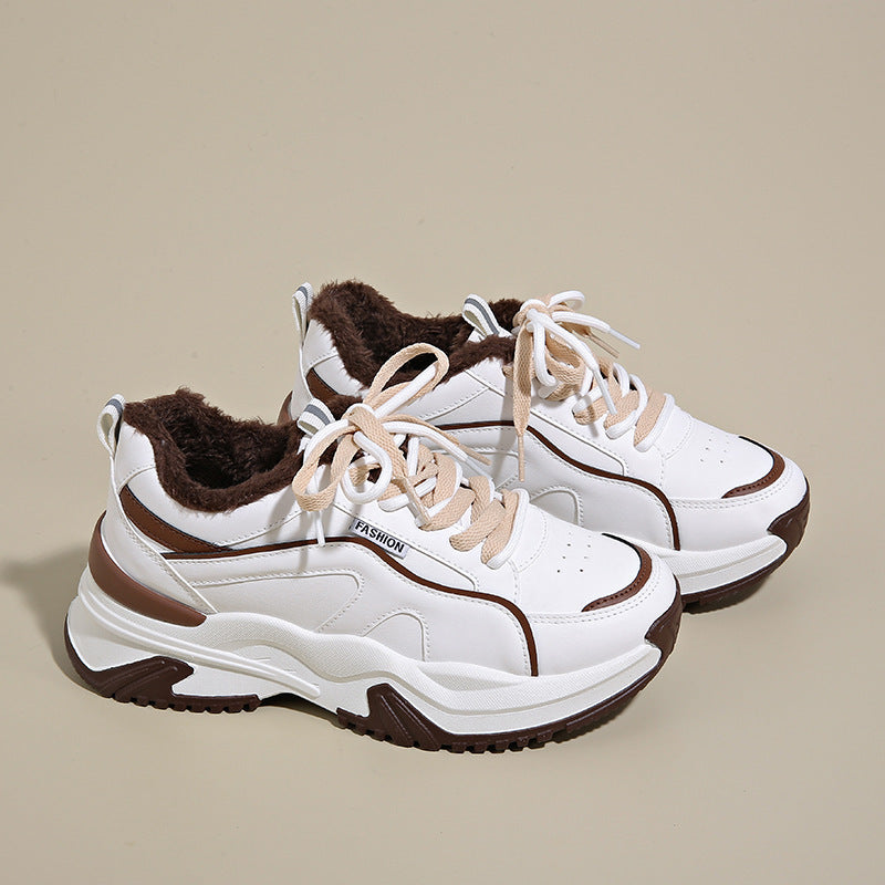 Damen Sneaker Chunky mit Warmem Innenfutter