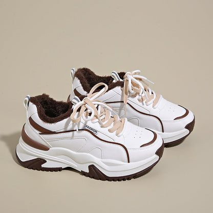 Damen Sneaker Chunky mit Warmem Innenfutter