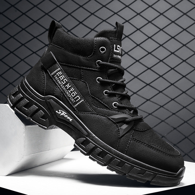 Damen High- Sneaker Warm Isoliert Schwarz - Norvielle