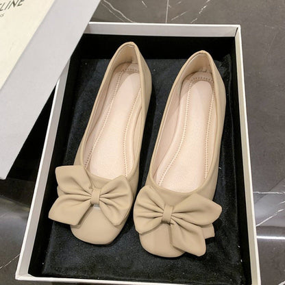 Damen Ballerinas Elegante Schleifen Schnürsenkel Schuhe
