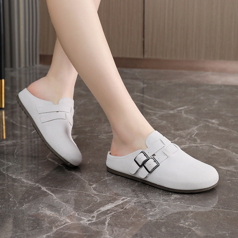 Damen Clogs Bequem Schnallen Schuhe