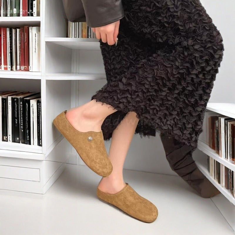 Damen Slipper Elastisch Bequem Warm