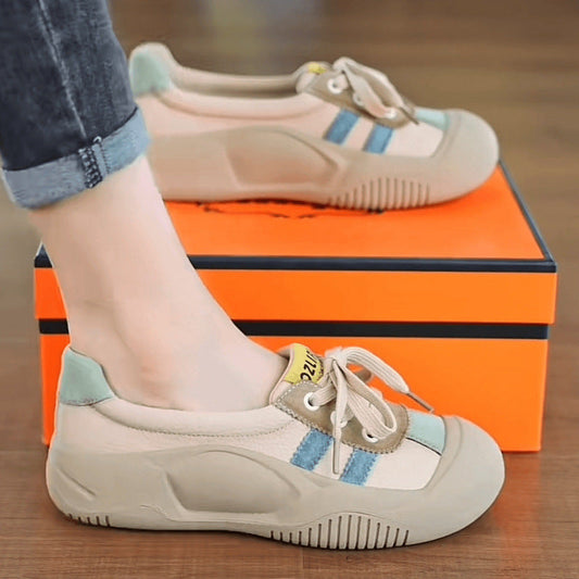 Damen Sneaker Sportlich Schnürschuhe Modern Mode - Norvielle