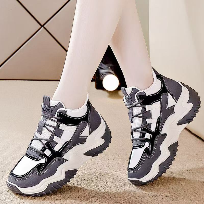 Damen Chunky Sneaker Sportlich Trendschuhe