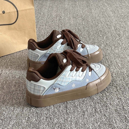 Damen Sneaker Tiermuster Bequem